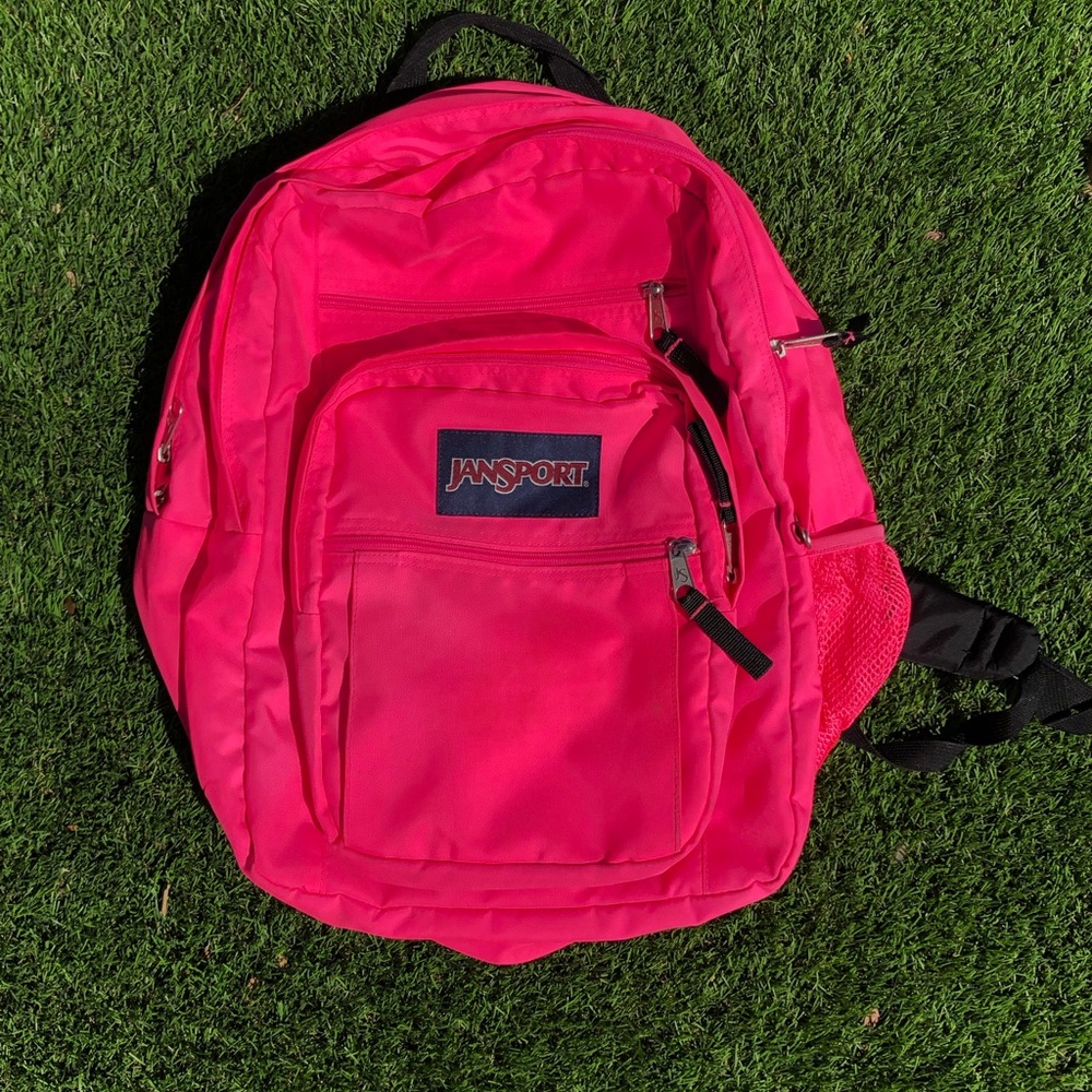 Hot Pink Jansport Backpack